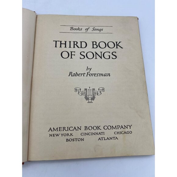 1925 Third Book Of Songs By Robert Foresman Hardcover Songbook American Book Co - Picture 4 of 10